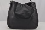 Authentic GUCCI Bamboo 2Way Shoulder Hand Bag Leather 0011577 Black 9834I Hot on Sale