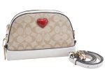 Authentic COACH Signature Shoulder Cross Body Bag PVC Leather 91012 Beige K8013 Online Hot Sale