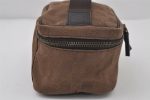 Authentic GUCCI Pouch Hand Bag Purse GG Canvas Leather 106646 Brown 1048J Online now