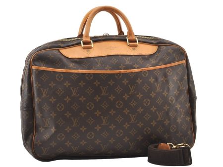 Authentic Louis Vuitton Monogram Alize 24 Heures Boston Hand Bag M41399 LV 2588J Online now