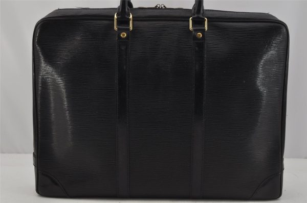 Auth Louis Vuitton Epi Porte Documents Voyage Briefcase M59162 Black Junk 9539I For Cheap