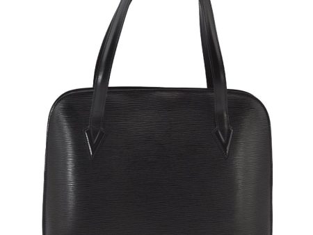 Authentic Louis Vuitton Epi Lussac Shoulder Tote Bag Black M52282 LV 2355J Online now