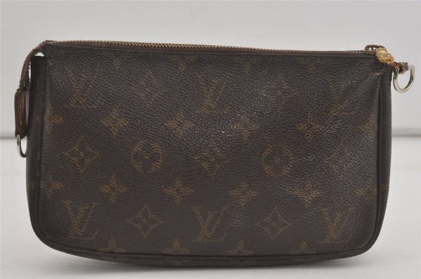 Authentic Louis Vuitton Monogram Pochette Accessoires Pouch M51980 LV 7952I Discount