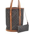 Authentic Louis Vuitton Monogram Bucket GM Shoulder Tote Bag M42236 Junk 9772I Online Sale