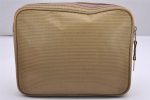 Authentic YVES SAINT LAURENT Clutch Hand Bag Purse PVC Leather Beige 9938I Online Sale