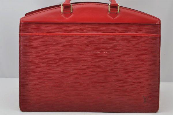 Authentic Louis Vuitton Epi Riviera Hand Bag Red M48187 LV 2592J Hot on Sale