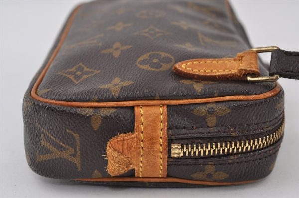 Auth Louis Vuitton Monogram Marly Bandouliere Shoulder Cross Bag M51828 LV 1051J For Cheap