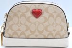 Authentic COACH Signature Shoulder Cross Body Bag PVC Leather 91012 Beige K8013 Online Hot Sale