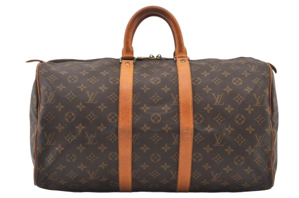 Authentic Louis Vuitton Monogram Keepall 45 Travel Boston Bag M41428 LV 2585J For Cheap