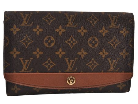 Authentic Louis Vuitton Monogram Bordeaux M51798 2Way Shoulder Bag Junk 0534J on Sale