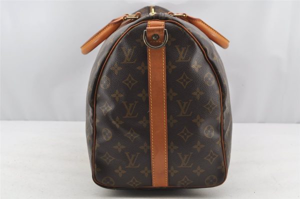 Authentic Louis Vuitton Monogram Keepall Bandouliere 45 M41418 Boston Bag 1686J Online Sale