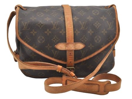 Authentic Louis Vuitton Monogram Saumur 30 Shoulder Cross Bag M42256 LV 2505J Hot on Sale