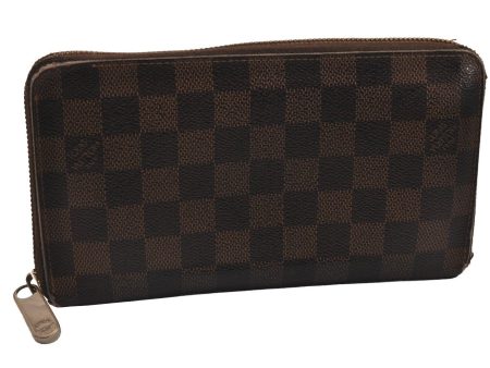 Authentic Louis Vuitton Damier Zippy Organizer Long Wallet Purse N60003 LV 2173J For Discount