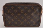 Authentic Louis Vuitton Monogram Compiegne 23 Clutch Hand Bag M51847 LV 2598J For Cheap