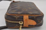 Auth Louis Vuitton Monogram Marly Bandouliere Shoulder Cross Bag M51828 LV 1051J For Cheap