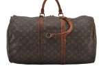 Authentic Louis Vuitton Monogram Keepall 50 Travel Boston Bag M41426 Junk 2367J Online now