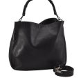 Authentic GUCCI Bamboo 2Way Shoulder Hand Bag Leather 0011577 Black 9834I Hot on Sale