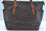 Authentic Louis Vuitton Monogram Totally MM Shoulder Tote Bag M41015 LV 6552G on Sale