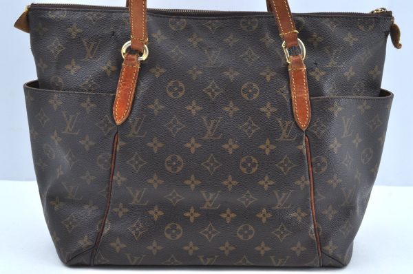 Authentic Louis Vuitton Monogram Totally MM Shoulder Tote Bag M41015 LV 6552G on Sale