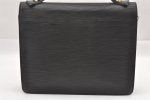 Authentic Louis Vuitton Epi Monceau 2Way Shoulder Hand Bag Black M52122 LV 9826I For Cheap