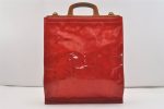 Authentic Louis Vuitton Vernis Stanton Hand Bag Red M91078 LV 2402J Fashion