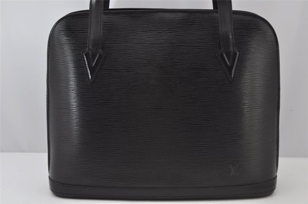 Authentic Louis Vuitton Epi Lussac Shoulder Tote Bag Black M52282 LV 2355J Online now