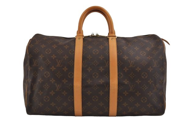 Authentic Louis Vuitton Monogram Keepall 45 Travel Boston Bag M41428 LV 2130J Fashion