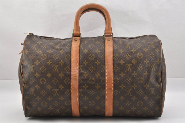 Authentic Louis Vuitton Monogram Keepall 45 Travel Boston Bag Old Model LV 0952J Online