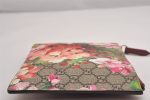 Authentic GUCCI GG Blooms Clutch Bag Pouch GG PVC Leather 410079 Brown 2089J Supply