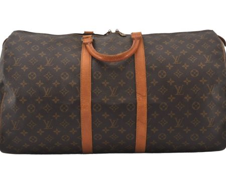 Authentic Louis Vuitton Monogram Keepall 55 Travel Boston Bag M41424 LV 1008J Cheap