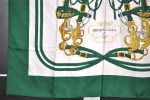 Authentic HERMES Carre 90 Scarf  BRIDES de GALA par  Silk Green 7608I Online Hot Sale