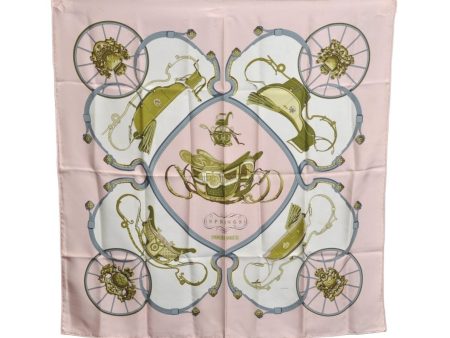 Authentic HERMES Carre 90 Scarf  SPRINGS   Silk Pink K7966 For Cheap