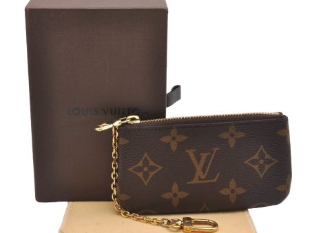 Authentic Louis Vuitton Monogram Pochette Cles Coin Purse Case M62650 Box 1566J Online Hot Sale