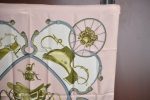 Authentic HERMES Carre 90 Scarf  SPRINGS   Silk Pink K7966 For Cheap