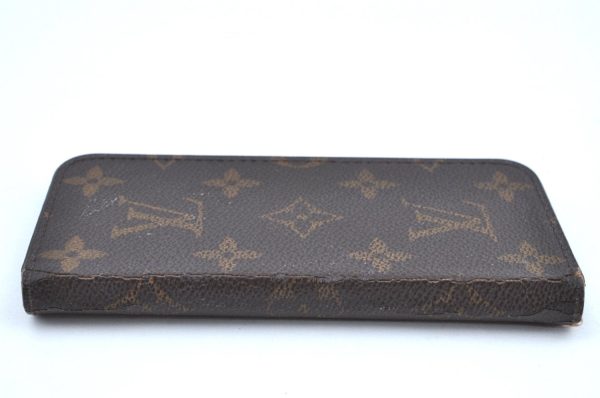 Authentic Louis Vuitton Monogram Folio Iphone 8 Case M61905 LV K5582 For Sale