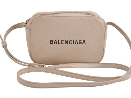 Auth BALENCIAGA Everyday Camera Bag XS Shoulder Bag Leather 552372 Beige 1545J Discount