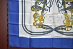 Authentic HERMES Carre 90 Scarf  BRIDES de GALA par  Silk Blue K5899 Online now