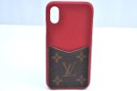 Authentic Louis Vuitton Monogram Bumper X Xs iPhone Case Red M68894 LV K6165 For Discount