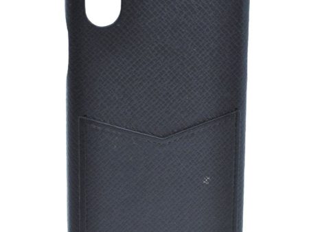 Authentic Louis Vuitton Taiga Bumper X Xs iPhone Case Black M30223 LV K6054 on Sale