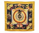 Authentic HERMES Carre 90 Scarf  BRAZIL  Silk Yellow 0649J on Sale