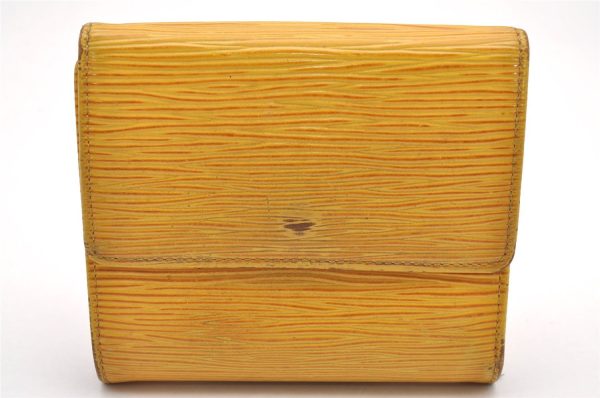 Louis Vuitton Epi Porte Monnaie Billets Cartes Credit Wallet M63489 Yellow 7784I Online Hot Sale