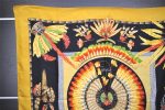 Authentic HERMES Carre 90 Scarf  BRAZIL  Silk Yellow 0649J on Sale