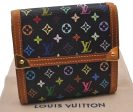 Louis Vuitton Monogram Multicolor Porte Monnaie Billet Carte Credit Black 6721I For Cheap