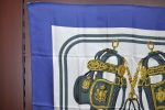 Authentic HERMES Carre 90 Scarf  BRIDES de GALA par  Silk Blue K6755 Supply