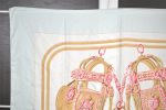 Authentic HERMES Carre 90 Scarf  BRIDES de GALA par  Silk Light Blue 7663I Sale