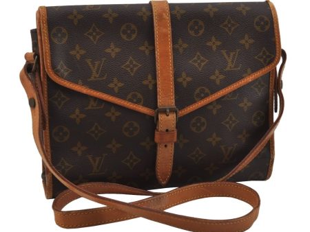 Louis Vuitton Monogram Portable Serviette Desktop Organizer Shoulder Bag 0713J For Sale