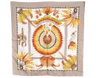 Authentic HERMES Carre 90 Scarf  BRAZIL  Silk Gray 7397I Hot on Sale