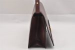 Authentic Christian Dior Vintage Shoulder Hand Bag Leather Bordeaux Junk 0936J Online Sale