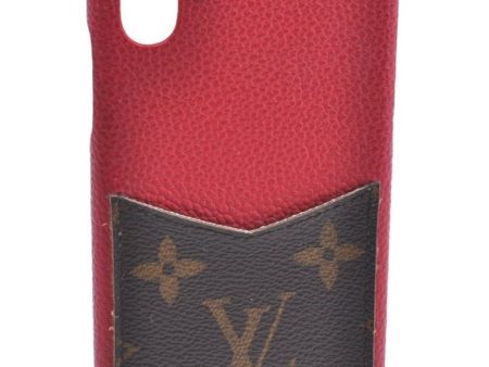 Authentic Louis Vuitton Monogram Bumper X Xs iPhone Case Red M68894 LV K6165 For Discount