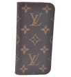 Authentic Louis Vuitton Monogram Folio Iphone 6 Case Red M61616 LV K6058 For Discount